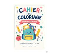 Cahier de coloriage spécial rentrée