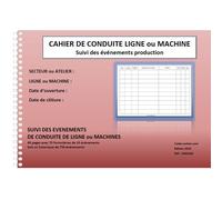 Cahier De Conduite De Ligne Production A4 Spirale 80 Pages - Suivi De Votre Performance De Ligne - Suivi Des Dysfonctionnements Sur Une Ligne De Production Ou Une Machine