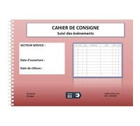 Cahier De Consigne A4 Spirale 80 Pages