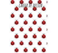 Cahier de dessin: Cahier de dessin Coccinelle, Carnet de croquis grand format pour dessin, peinture, aquarelle, création: 100 pages à remplir. Cahier ... blanc idéal crayon de couleur, feutres.