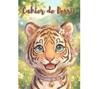 Cahier de Dessin Enfant A5: Animaux : Tigre - Petit Format - 100 Pages - Feuille Blanche à Crayon - Sans Spirale - Joli Couverture Souple - ... à Dessiner et Coloriage ( Fille et Garcon ).