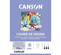 Cahier de dessin, uni, 120 g/m2, 170 x 220 mm