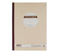 Cahier de facture Manifold Le Dauphin autocopiant A4 50 pages triple exemplaires