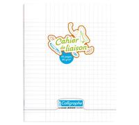 Cahier de liaison piqué 8000 POLYPRO 17x22 cm 48 pages grands carreaux 90 g - Incolore