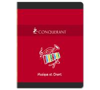 Cahier De Musique Conquerant 7 Agrafe 170X220 48P 70-90G Seyes/Musique Assorti