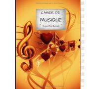 Cahier de musique Narratik - 13 portées, 100 pages, grand format, papier blanc, couverture Amour & Cœurs