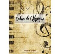 Cahier de musique Narratik Grand format 101 pages Portées et carreaux Seyès