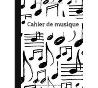 Cahier de musique Narratik - Papier manuscrit - 12 portées par page - 108 pages - Format A4