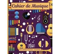 cahier de musique petit format 17x22 : carnet de partition 48 pages avec 10 portées musicales G