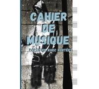 Cahier de musique petit format - 6 portées par page, 60 pages - Papier blanc, Couverture souple brillante