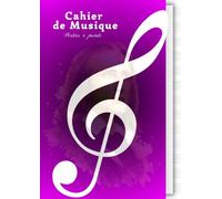 Cahier de Musique - Portées Vierges & Pages à Points | Carnet Mixte A4 (21x29.7 cm), 100 Pages: Alternance de portées musicales et de feuilles à ... élèves, professeurs et compositeurs - Rose