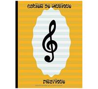 Cahier De Musique Pratique: Carnet De Partitions 15 Portées Par Page - 120 Pages - Grand Format - Couverture Moderne Souple Brillante - Papier Blanc