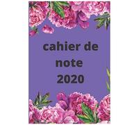 Cahier De Note 2020: Carnet De Note 2020 2021,Agenda Journal 2020 2021 Pour Fille Femme Peut Etre Donner Comme Un Cadeau