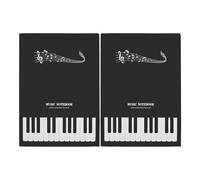 Cahier de Partitions Vierges A4, , Couverture noire | Papier à Cinq Lignes, Reliure Solide, pour Professeurs, Studio et Concerts, Organise Vos Notations