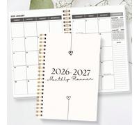 Cahier de planification hebdomadaire/mensuelle unisexe, planificateur mensuel pour l'année académique 2026-2028, avec fonction de prise de notes, fournitures de bureau et de rentrée scolaire, cadeau p