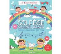 Cahier de solfège Narratik Enfants dès 4 ans - Grand format 21,59 x 27,94 cm - 45 pages