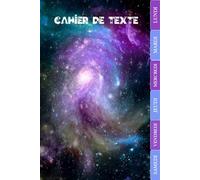 CAHIER DE TEXTE 2026 2027 ESPACE: CE1, CE2, CM1, CM2, Collège Et Lycée | Pratique Pour Toutes Les Matières