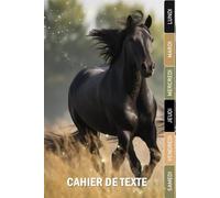 CAHIER DE TEXTE CHEVAL 2026-2027: CE1, CE2, CM1, CM2 | Pratique Pour Toutes Les Matières