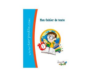 Cahier de texte hamelin serpodile pour enfants dyspraxiques dyslexiques dysgraphiques 17x22 cm 100