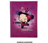 Cahier de texte - Scolaire - 17 x 22 cm - Pucca - Rose ou Violet - 1 page par jour