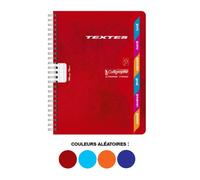 Clairefontaine Cahier de textes Reliure Intégrale 7000 17x22cm 148p grands carreaux 70g Assortis