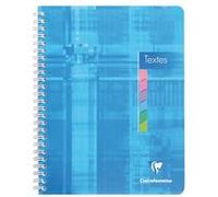 Clairefontaine Cahier de textes 8756C Spirale 17 x 22 cm 144 pages Seyès GC détachables