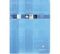 Cahier Travaux Pratiques piqué 24x32cm 64 pages petits carreaux + uni Couleur aléatoire - Assortis