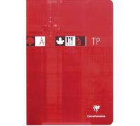 Clairefontaine 3147C Un Cahier Agrafé de Travaux Pratiques - A4 21x29,7 cm - 120 Pages Grands Carreaux 90 g et Unies Blanches 125 g - Couverture Carte Pelliculée - Couleur Aléatoire