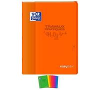 OXFORD Cahier TP esaybook agrafé 24x32cm 80 p 90-120G seyès/uni couleurs aléatoires