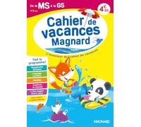 Cahier de vacances 2026, de la MS vers la GS 4-5 ans: Magnard, l’inventeur du cahier de vacances
