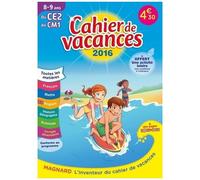 Cahier De Vacances Du Ce2 Au Cm1 8-9 Ans - Edition 2016