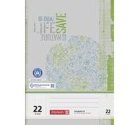 Cahier d'écolier A4 16 feuilles RC linéature 22 paquet de 25 pièces