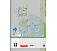 Cahier d'écolier BRUNNEN A4 ligné Règle 25 32 feuilles papier recyclé