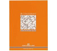 Cahier Conquerant Classique Agrafe 170X220 32P 90G Double Ligne 3/10 Assorti
