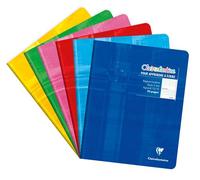 Clairefontaine Cahier piqué 17x22 cm 32 pages grands carreaux 3 mm agrandis 12/12 mm - Assortis
