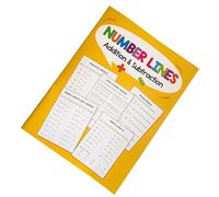 Cahier d'entraînement avec chiffres et lignes de mathématiques avec papier convivial pour l'apprentissage à l'école et à la maison