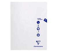 Cahier Dessin piqué Mimesys 24x32cm 48 pages uni Incolore - Incolore
