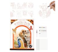 Cahier D'exercices D'aquarelle Portable à Triple