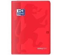 Oxford 400100007 EasyBook Cahier agrafé A4 96 pages 90 g grands carreaux seyès Rouge