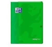 Oxford 400100009 EasyBook Cahier agrafé A4 96 pages 90 g grands carreaux seyès Vert