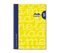 Cahier Editorial Lamela - Amarillo - Tableau F Lamela Double C/3 Mm Paquet 5 Unites.