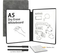 Cahier effaçable à sec réutilisable de format A5, petit bloc-notes effaçable, planner tableau blanc, idéal pour le bureau, la maison et l'école. Tableau blanc compact, fournitures scolaires, rentrée d