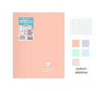 Cahier grand format Clairefontaine Blush 24 x 32 cm 96 pages Séyès Modèle aléatoire