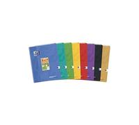 Cahier Easybook kraft Oxford agrafe 240x320 96pages seyes assorti