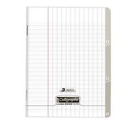 Cahier - Index - 3 En 1 - 17x22cm - Grands Carreaux - 96 Pages - Couverture Polypro - Sans Spirale - Clairefontaine