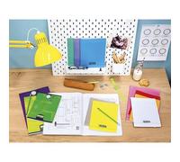 Cahier 4 index piqué 8000 POLYPRO 17x22 cm 96 pages grands carreaux 90 g - Incolore
