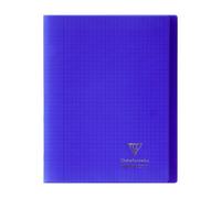 Cahier Koverbook Clairefontaine 24 x 32 cm grand carreaux 96 pages - bleu
