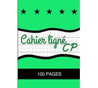 Cahier ligne cp: 100 pages vierges pour s'entraîner à l'écriture des lettres - format A4