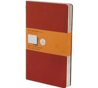 Cahier ligné - Grand format - Couverture souple en carton rouge Rouge G