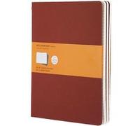 Cahier ligne tres grand format couv. souple carton rouge x3 Rouge G